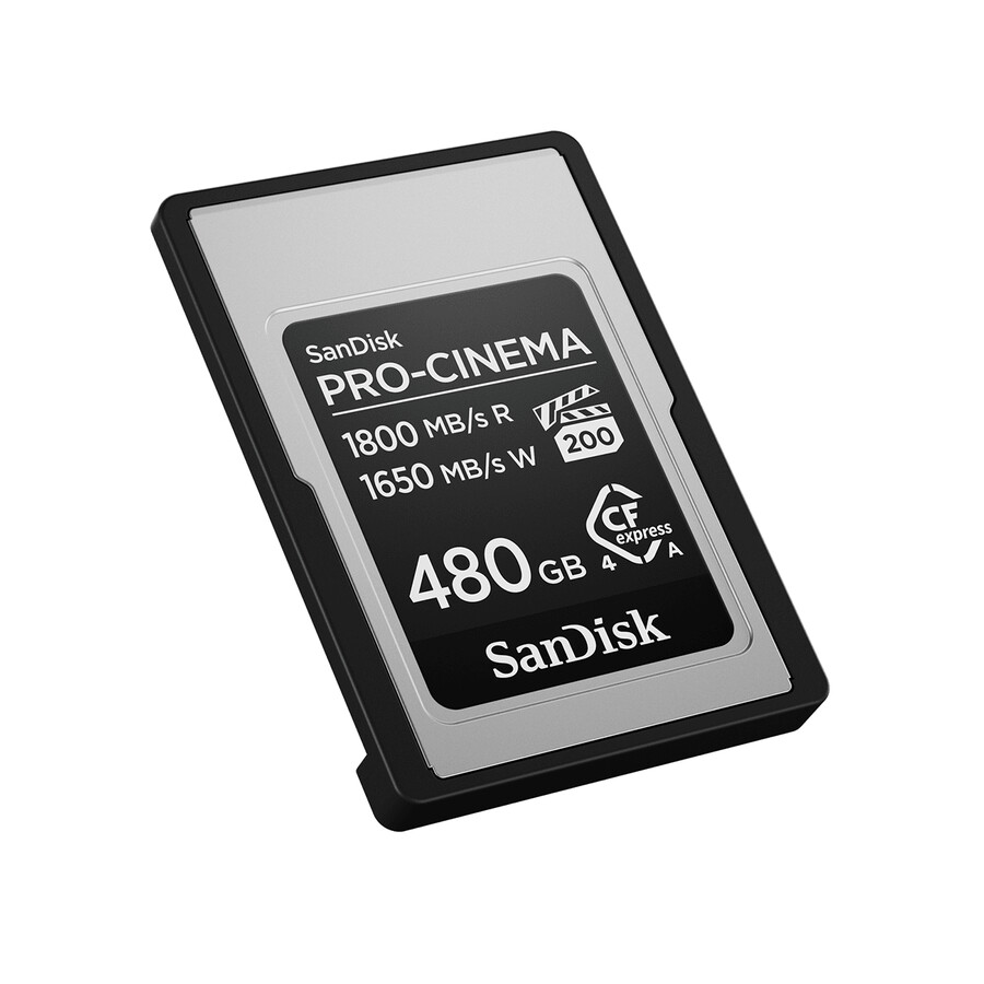 scheda sandisk pro-cinema cfexpress tipo a da 960 gb sandisk