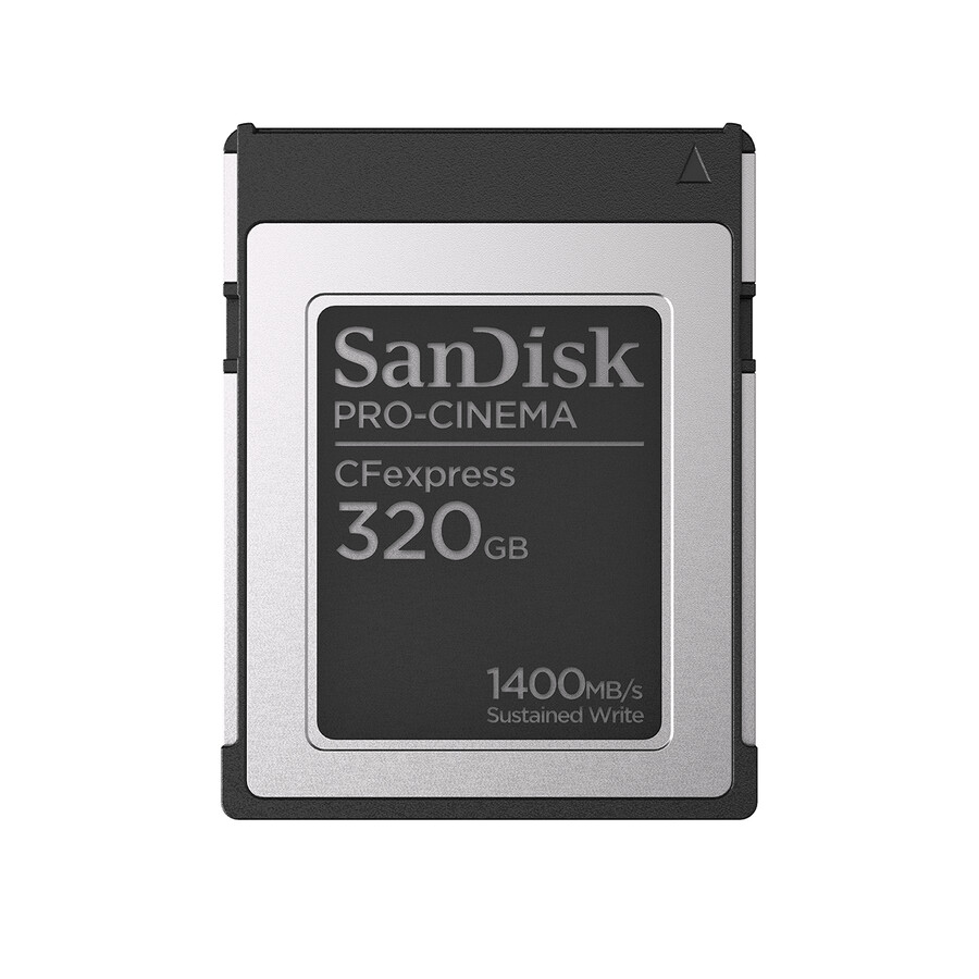 scheda di memoria sandisk pro-cinema cfexpress tipo b da 320 gb sandisk