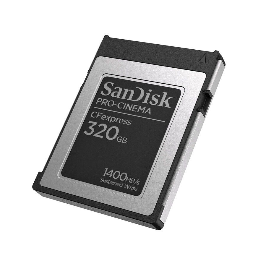 scheda di memoria sandisk pro-cinema cfexpress tipo b da 320 gb sandisk