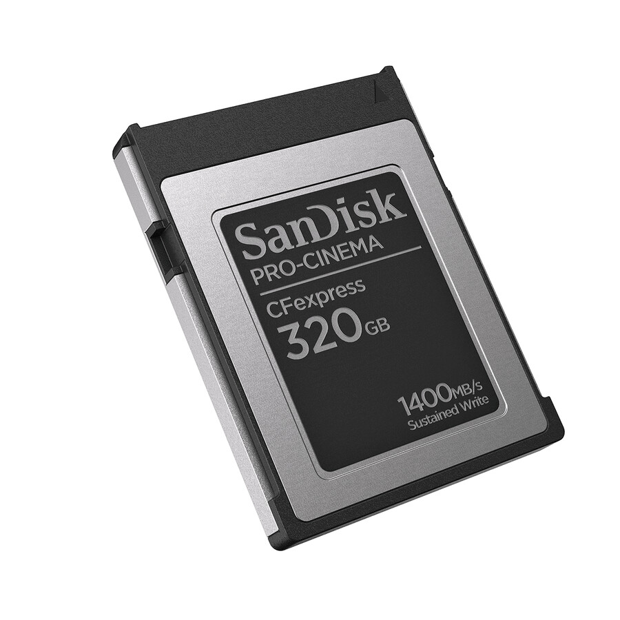 scheda di memoria sandisk pro-cinema cfexpress tipo b da 320 gb sandisk