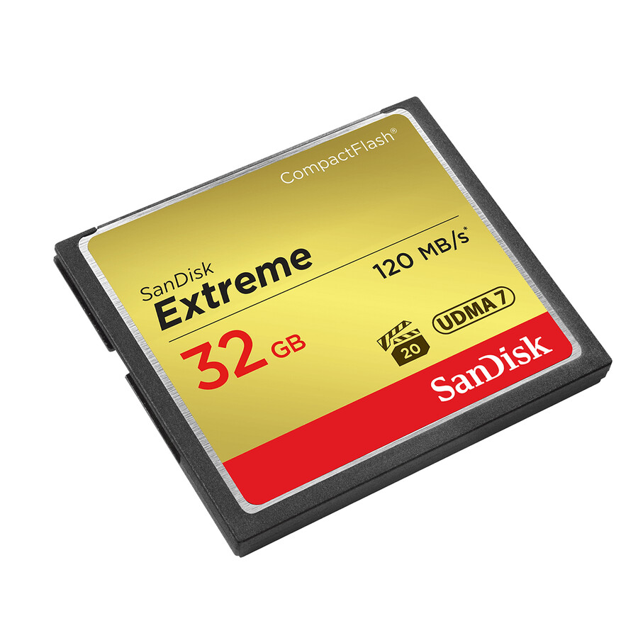 scheda di memoria extreme compactflash da 32 gb sandisk