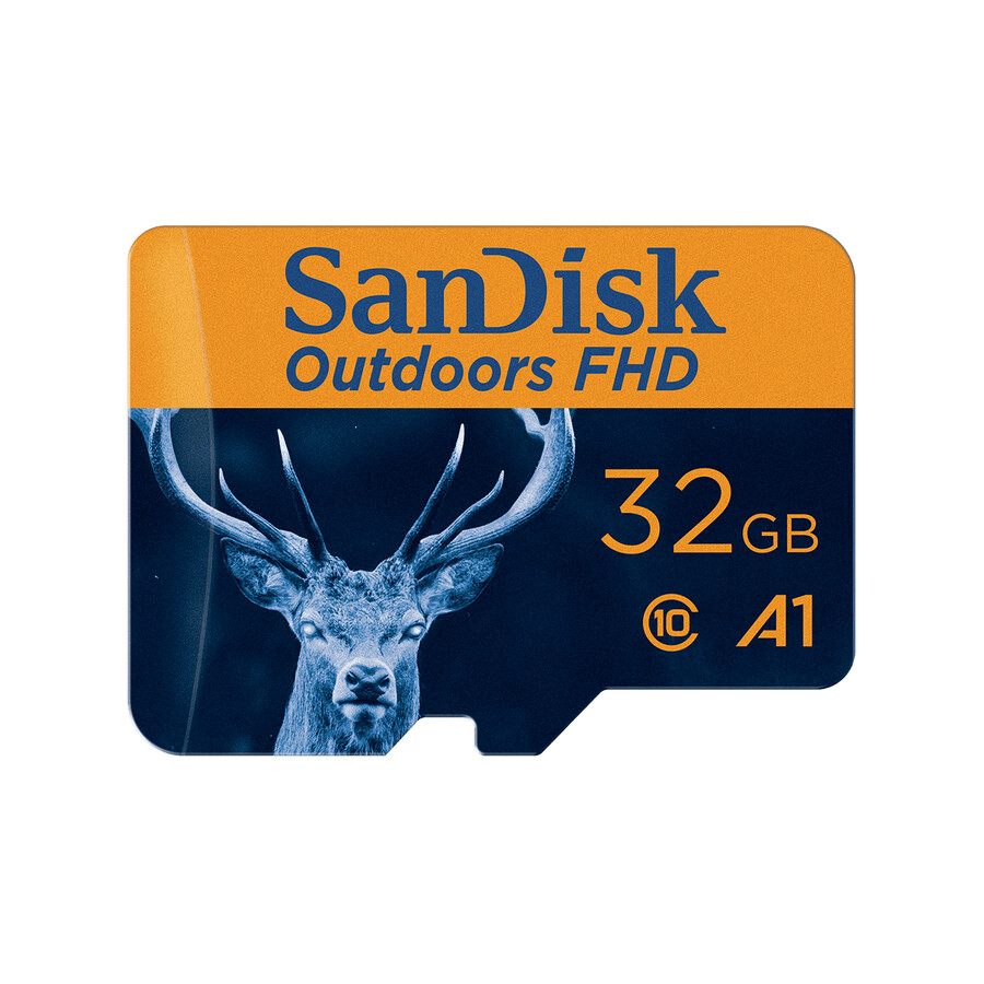 scheda di memoria microsdhcxc uhs-i fhd sandisk outdoors orange da 128 gb con adattatore sandisk