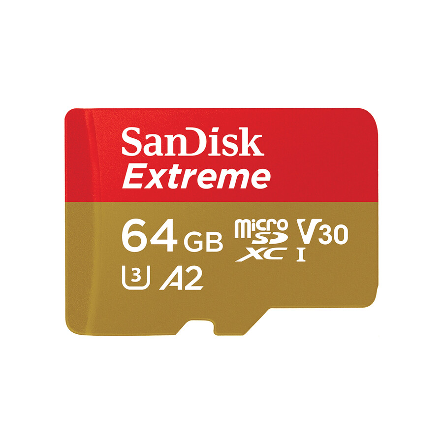scheda microsd sandisk extreme da 64 gb per giochi su dispositivi mobili sandisk