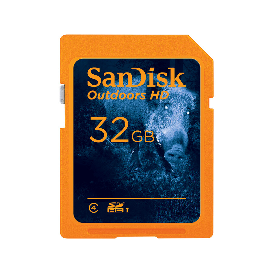 scheda di memoria sdhc uhs-i hd sandisk outdoors orange da 32 gb sandisk