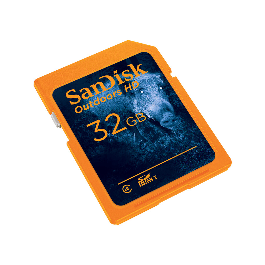 scheda di memoria sdhc uhs-i hd sandisk outdoors orange da 32 gb sandisk