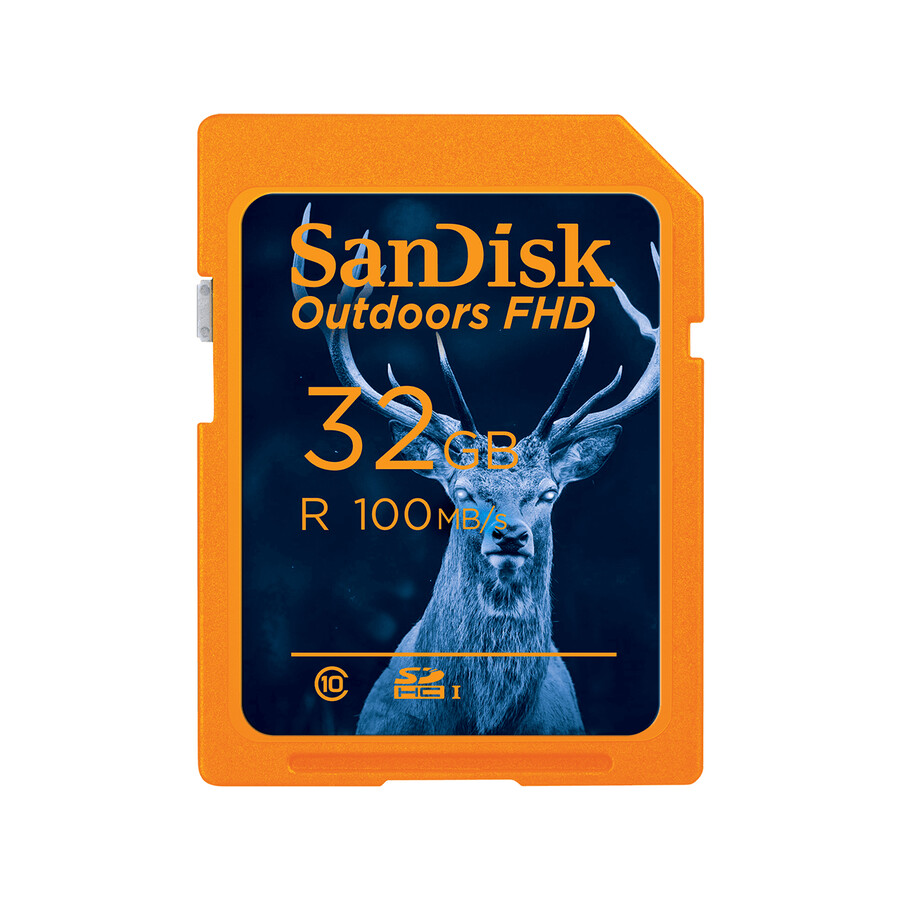 scheda di memoria sandisk outdoors fhd uhs-i arancione da 128 gb sandisk