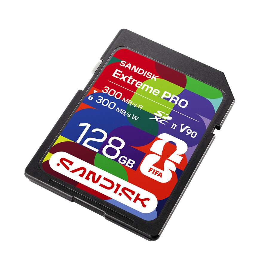 scheda sdxc sandisk sd uhs-ii da 128 gb edizione fifa world cup 2026 sandisk