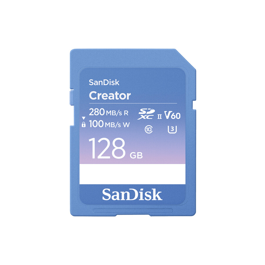 scheda sandisk creator sd uhs-ii da 128 gb sandisk