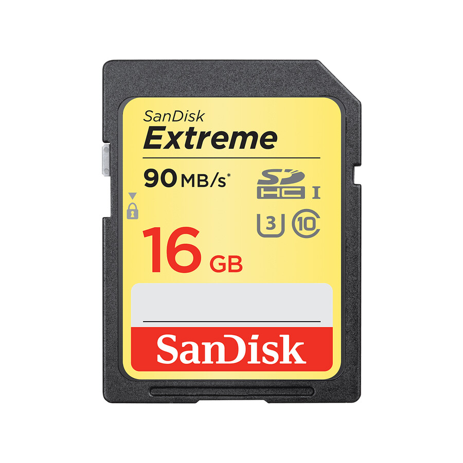 scheda sandisk extreme sd uhs-i da 16 gb fino a 150 mbp sandisk